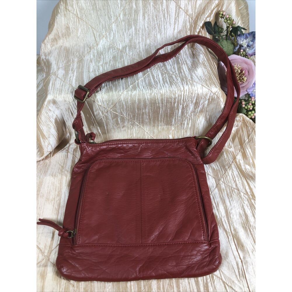 Burno Multi Pocket Crossbody Bag for Women Shoulder Bag Ultra Soft Minimalist - Picture 3 of 6